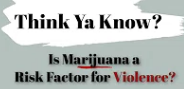 Think Ya Know? Is Marijuana a Risk Factor for Violence?